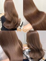 フォンズ(FONS)&nbsp;ブリーチなしカラー 艶髪 ベージュカラーミルクティーカラー