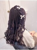 編みたらし【クランルシェ】心斎橋ヘアメ/ヘアセット