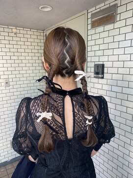 フェリーチェ(Felice) ツインアレンジ ツインポニー ベロア お洒落