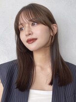 ノイ(noi) 顔周りレイヤーカットくびれヘアミルクティーベージュカラー