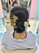 ヘアメイク マリア 福岡天神西通り(hair make MARIA) つるっとタイトシニヨン