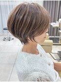ひし形ショート/前下がりショート/絶壁解消40代/50代【橋本】