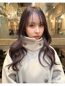 ロワンバイアルティナ 横須賀中央店(Rowan by artina) 韓国風巻きラベンダーミルクティー姫カットレイヤー