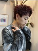 薬院　ブリーチカラー　ブロンドカラー　センターパート
