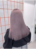 イメチェン/ホワイトブロンド/外ハネボブ/ワイドバング/渋谷