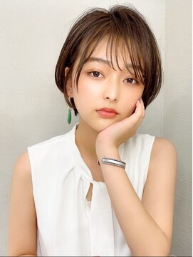 アフロートフクオカ(AFLOAT FUKUOKA) 30代シースルーぱっつん前髪かわいいフェイスレイヤー