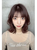 リークフー(Ree cu fuu)&nbsp;くびれヘア　ラベンダーピンク　ピンクブラウン　レイヤーカット