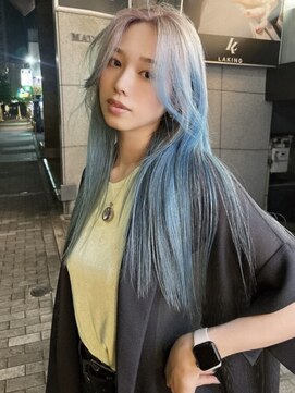 ラキング ギンザ トウキョウ(LAKING GINZA) くびれヘア/アプリコットオレンジ/夏/ハイライトカラー[銀座駅]