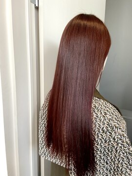 エクテ(ecouter) 暖色ローズピンク暗髪暗めカラー