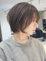 ロンドブルーム 天神大名店(Lond Bloom) 小顔に見える大人美人ショート/オリーブグレージュ