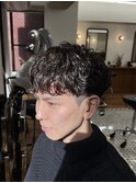 MEN’S/サーフカール/刈り上げセンターパート/表参道駅/青山