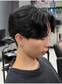 センターパート/フェザーパーマ/スパイラルパーマ/men's