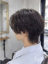 髪質改善Lino hair/縮毛矯正/白髪ぼかし/ハイライト/メンズカット【リノヘア】 ウルフレイヤー/マッシュウルフ/センターパート