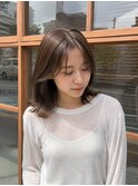 レイヤーカット　ミディアムレイヤー