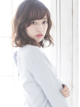 シャンプー 本店(SHAMPOO) Aライン×ラフウェーブはスゥイートなモテ髪を演出