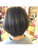 ショートボブグレージュ
