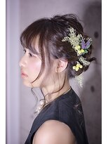 ゴーラウンド ヘアーサロン(go round hair salon) お呼ばれヘアアレンジ。