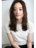 小顔_デザインカラー_厚めバング_ローライト_スリークボブ