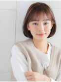 《calico》*Aラインのミニボブ☆韓国ヘア*ピンクグレージュ*