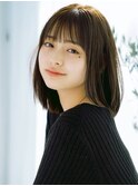 大人可愛い20代30代40代小顔ヘア原宿表参道ボブココアベージュ