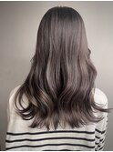 パープルグレー　ロングウェーブ