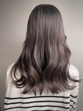 バッカ(BACCA) パープルグレー　ロングウェーブ