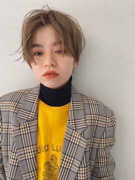 ソイリウム 下北沢(soi rium) 癖感のあるセンターパートショート パーマスタイル