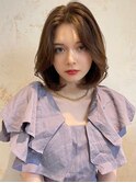 髪質改善＊ロング斜めバングミディボブ＊美髪【Zina 熊本】