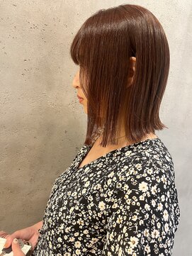 ザ ラボ アングゥ(The Labo ungu) オレンジブラウン/髪質改善カラー/地毛風ストレート