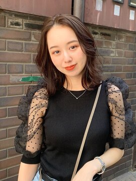 ミチオ ノザワ ヘアサロン ギンザ(Michio Nozawa HAIR SALON Ginza) 外ハネミディアム×顔まわりレイヤー