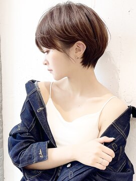 センスヘア(SENSE Hair) マッシュショート/ショートボブ/小顔カット/グレージュアッシュ