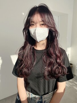 ギグスダブル 栄店(gigs double) ロングレイヤー/ベリーピンク