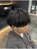 緩めの無造作パーマ