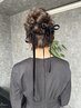 アップスタイルhair arrange　￥4400 