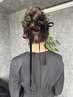 アップスタイルhair arrange　¥4400 