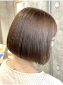 【福田隆晃】ボブ/シアーカラー/オリーブベージュ