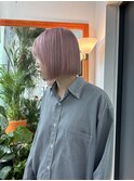 【AYANO】6/切っぱなしボブ×ホワイトピンク