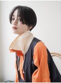 ハンサムショート/水素カラー/暗めカラー