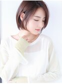 大人可愛い小顔前下がりボブ×ナチュラルボブ×ミニボブ20代30代