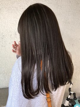 ガーデンヨコハマ(GARDEN YOKOHAMA) ブリーチなしオリーブグレージュ暗めカラー透明感イメチェン