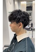 ツイストスパイラル刈り上げマッシュ