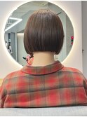 ミニボブ×切りっぱなしボブ
