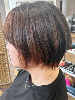 ヘアーサロンドラゴルーチェの写真/《髪質改善◎ダメージレスにツヤ感UP♪》なりたい質感に合わせて最適なストレートメニューをご提案！