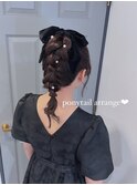 ヘアセット/編み込みアレンジ/お呼ばれヘア