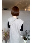 ボブ × 縮毛矯正