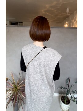 カミベヤ(KAMIBEYA) 【広がるエイジング毛】髪質改善矯正で艶のある若みえボブ