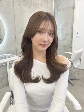 フォンズ(FONS) マロンベージュ　マロンブラウン　シースルー前髪