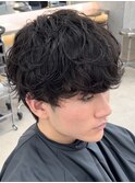 初めてのパーマでも◎ラフな質感が人気のシャドウパーマ