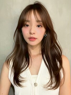 クィーンズガーデンバイケーツーギンザ(QUEEN’S GARDEN by K two GINZA) ロングレイヤー/チョコレートブラウン/艶髪