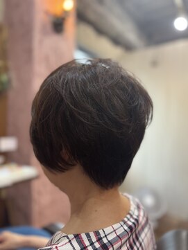 ロッソバイアルター 鎌取(ROSSO by aL-ter) くびれヘア/アプリコットオレンジ/ヘアセット/夏/鎌取/石橋